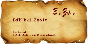 Bükki Zsolt névjegykártya